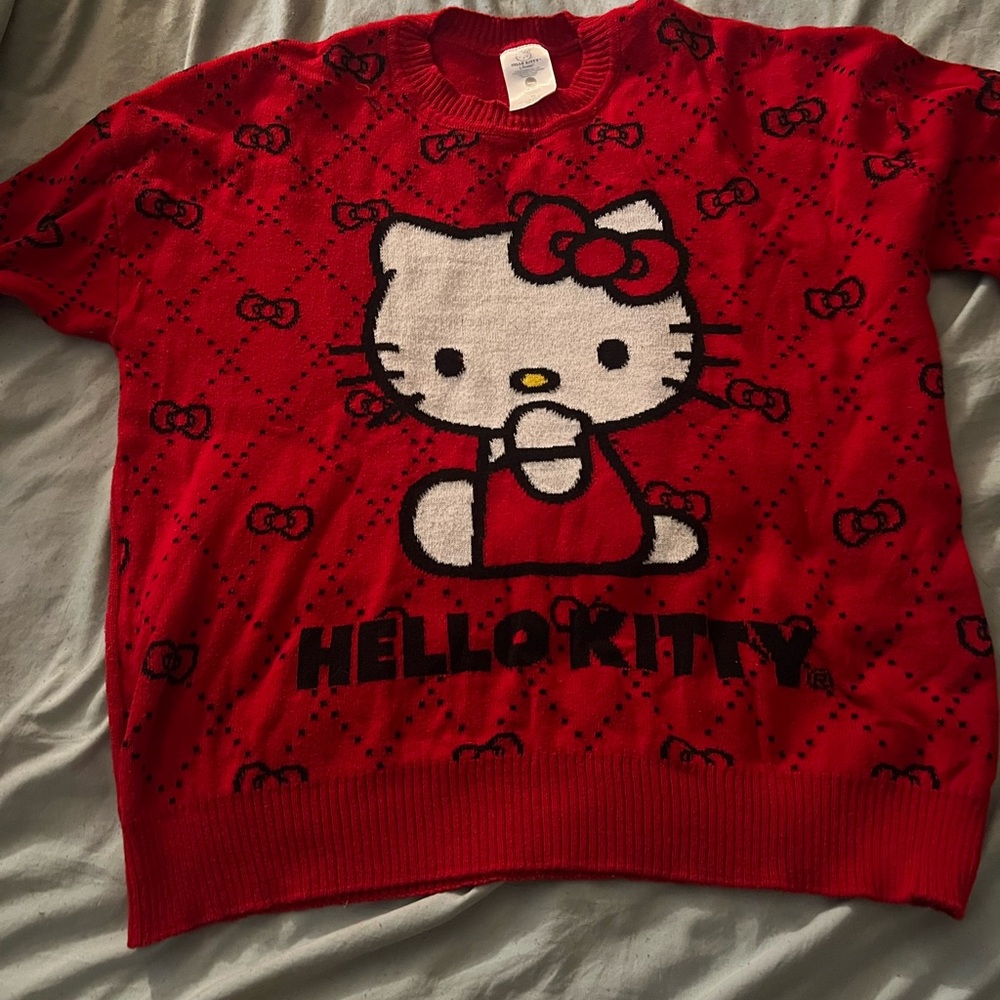 Hello Kitty Bright Red Kids Sweater